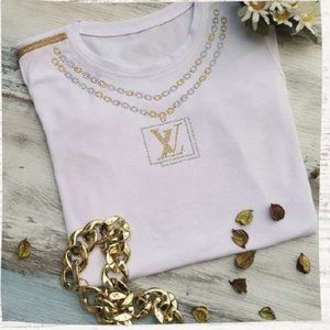 LVRhinestone HANDMADE, Ladies Tee, Bling T-Shirt, Perfect Gift.
